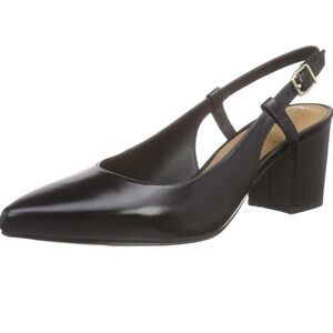 BRAND NEW! Clarks Pravana Claire Black Leather Slingback Pump - Size 8